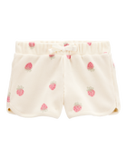 Toddler Strawberry Thermal Shorts, image 1 of 4 slides
